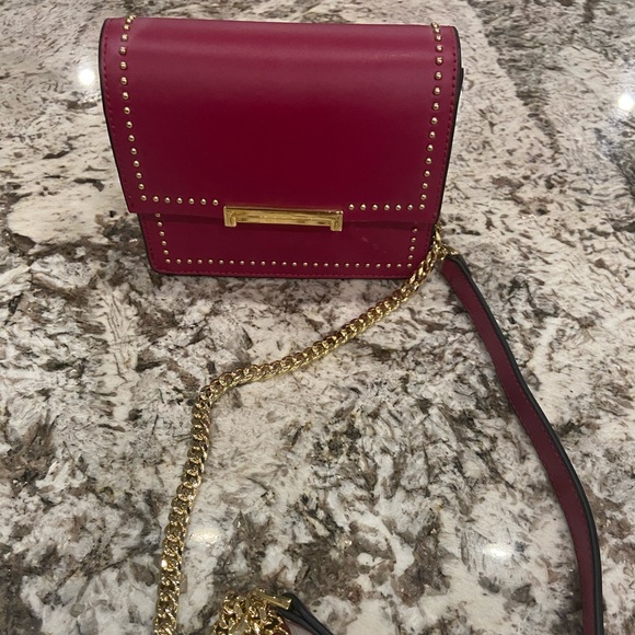 Accessories - Ivanka Trump Mini Mara Studded Burgundy Purse
